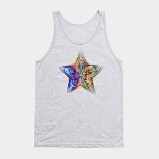 Colorful Prismatic Chromatic Rainbow Shiny Tank Top